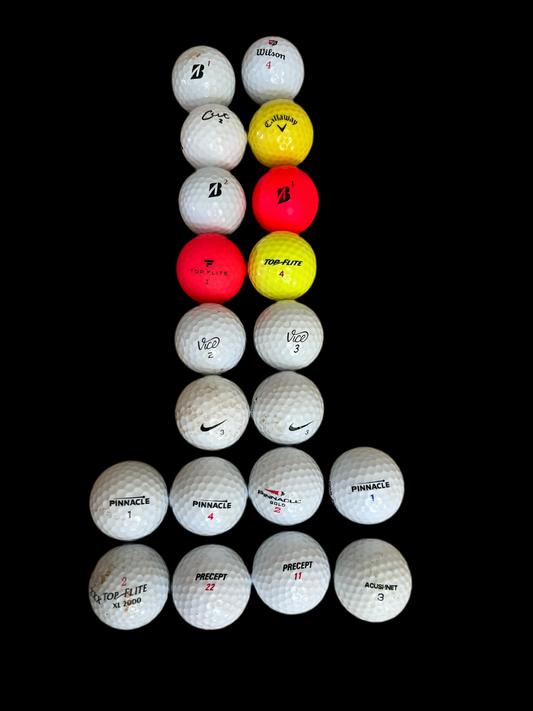 Assorted golf balls ($0.75 each)
