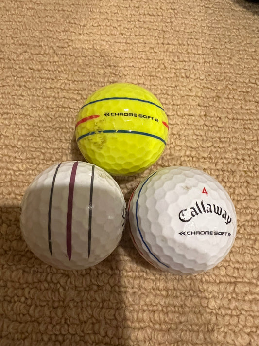 ($1.25 each) Callaway triple track golf balls